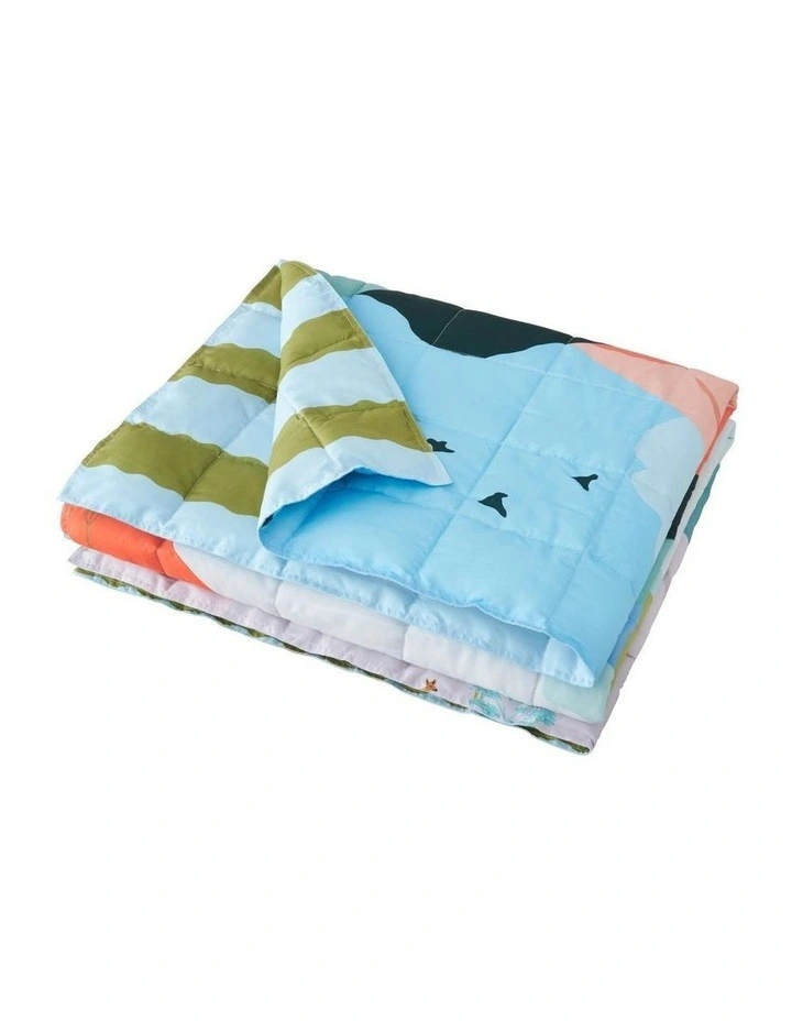 Adventure Travel Blanket Pillowcase In Turquoise 2 Adventure Travel Blanket Pillowcase In Turquoise - Image 2